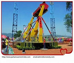 Large amusement thrilling rides top spin