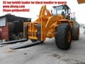 2017 forklift loader for block handler in quarry 1