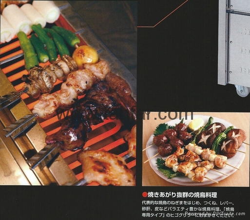 日本电加热式烧烤机 烧烤炉 串烧机higo griller 3P-210C 2