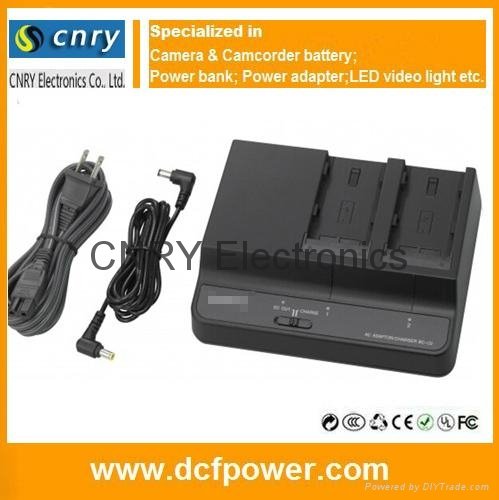 Dual Charger BC-U2 for Sony BP-U30 BP-U60 BP-U90 Camcorder Battery 2