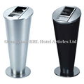 online wholesale hotel lobby design stainless steel round standing ash tray  1