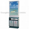 Outdoor Advertising waste collection bin classification street recycle bin 1