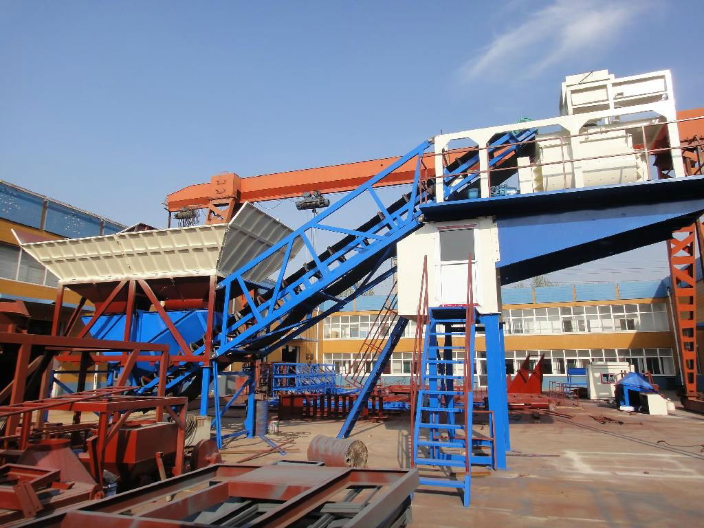 YHZS50 mobile concrete batching plant 2