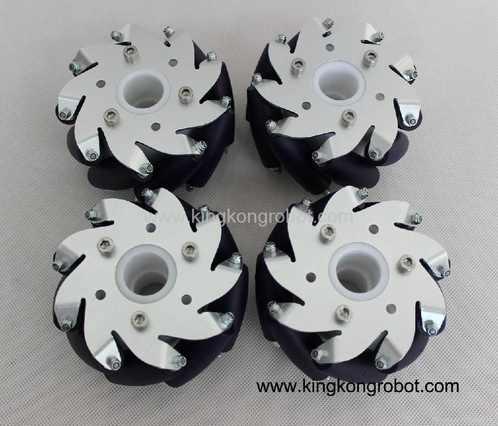 KW0003 A Set Of 100mm Mecanum Wheels with Bearing Rollers (2left & 2right) 2