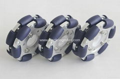 100mm Aluminum Double Omni wheel with bearing rollers