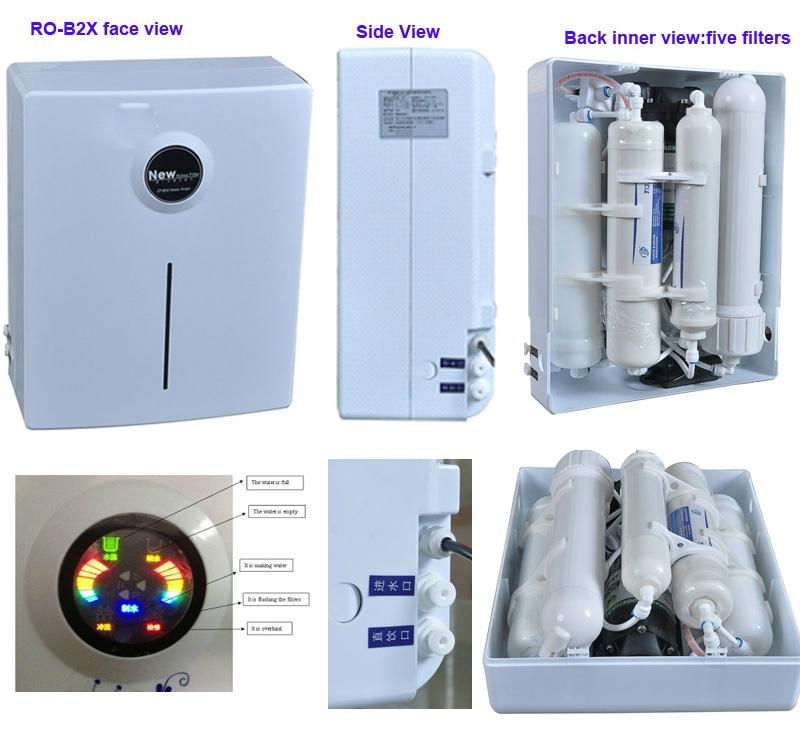 Household water purifier with 5stages RO system. 5