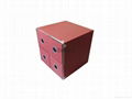 2*2 Red Cardboard Drawer Box W Metal