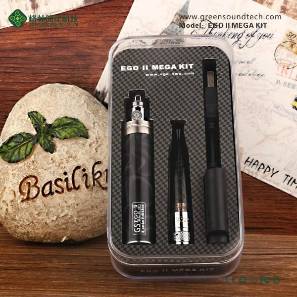 Greensoun new patent Ego II Mega kit 2200mah with GS-H2S dual coil clearomizer 2