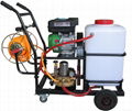 Multi purpose gasoline powerful farm insecticide sprayer pumps with misting fan