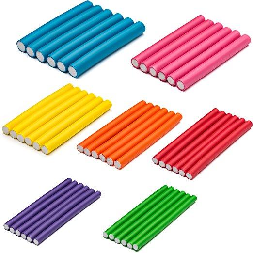 Rubber foam bendy hair rollers