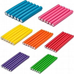 Rubber foam bendy hair rollers