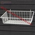 Sloped Gridwall Wire Baskets 1