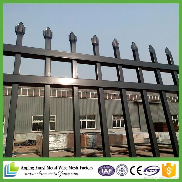 High quality Aluminum galvanized solid steel fence with post and cap 3