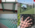 high quality used cheap PVC coated & galvanized chain link fence/fencing for sal 2