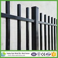 Black polyester painting tubular steel fence gates design valla de casa Protecti 1