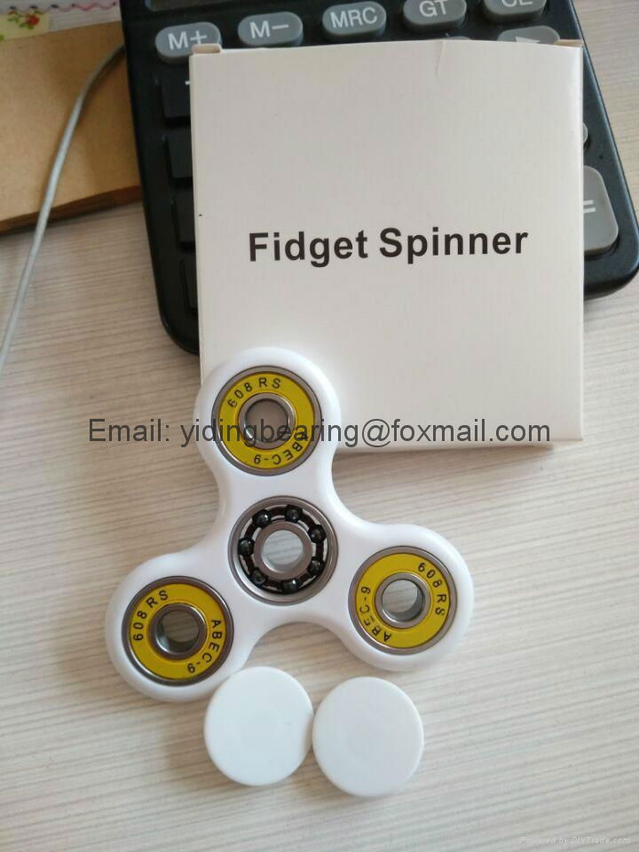 Hot sale ABS plastic hand spinner fidget spinner with 608 bearing
