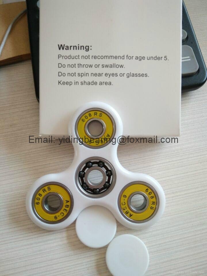Hot sale ABS plastic hand spinner fidget spinner with 608 bearing 2