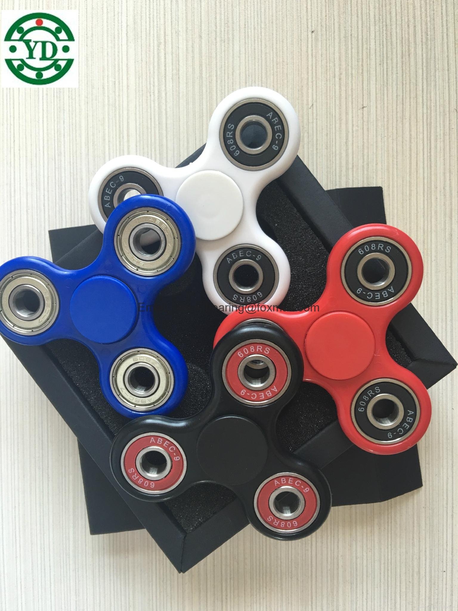 Hot sale ABS plastic hand spinner fidget spinner with 608 bearing 3