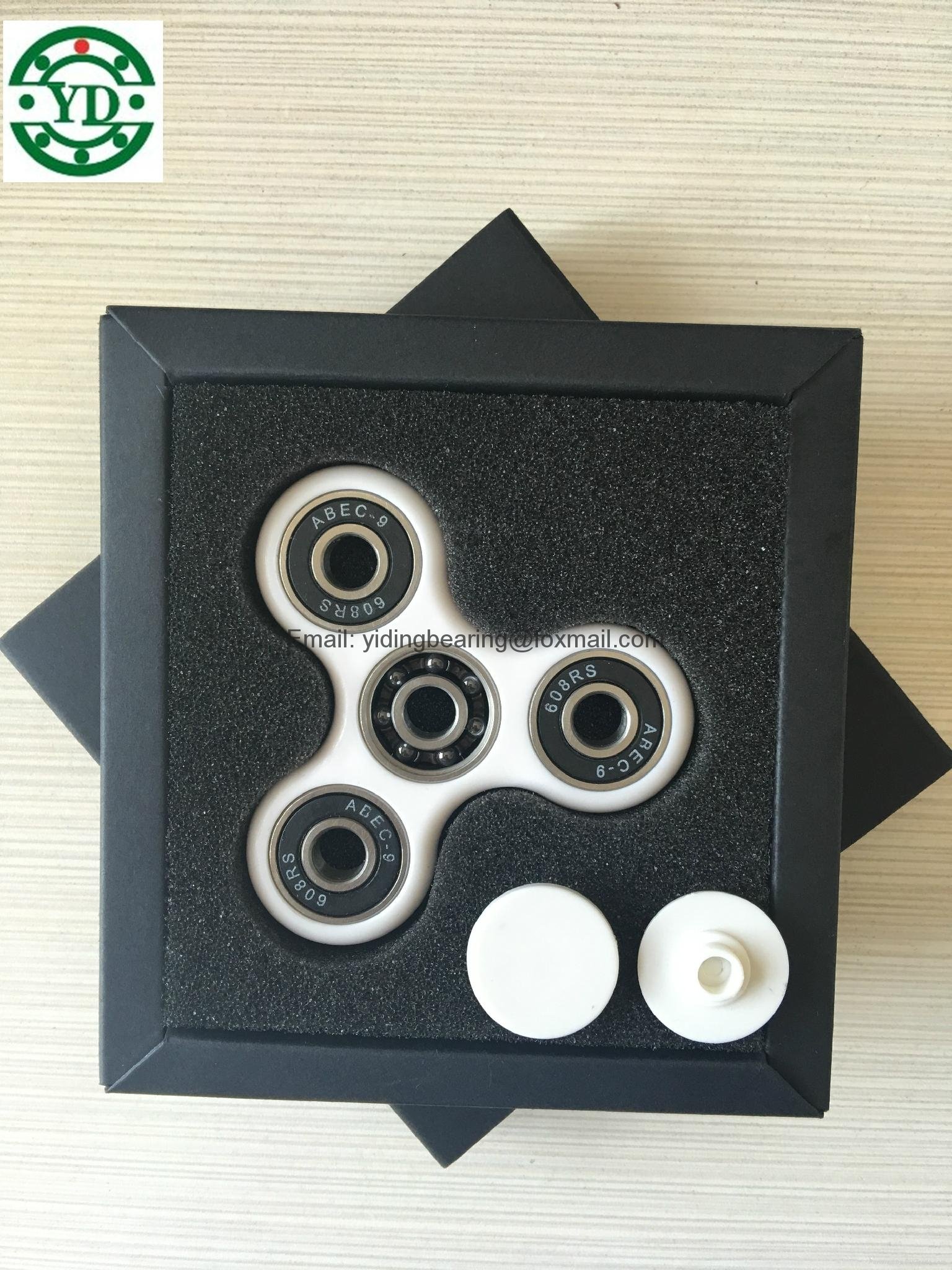 Hot sale ABS plastic hand spinner fidget spinner with 608 bearing 4