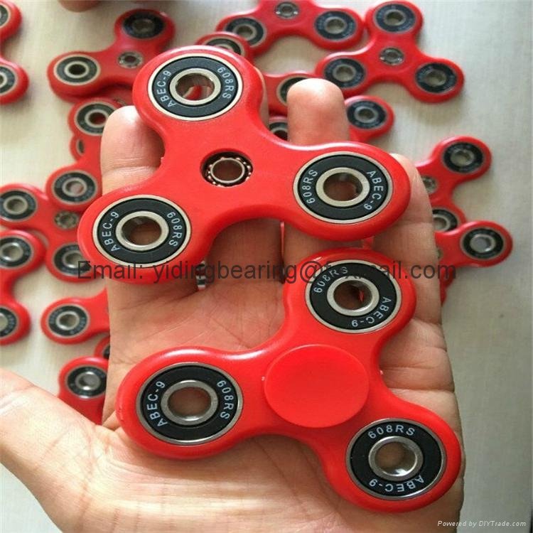 ABS plastic Hand spinner fidget toy with R188 beairng 
