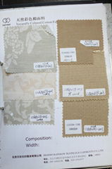 organic natural color coton woven fabric
