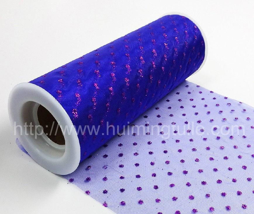 Glitter Dots Organza