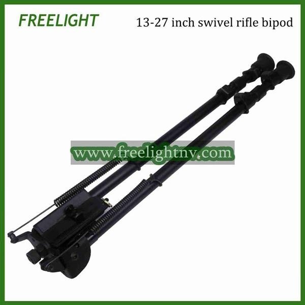 13-27 inch Harris Style Pivot Model Bipod with notches and swivels 2