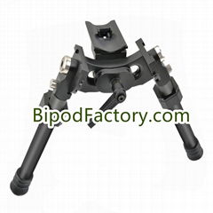 Tactical Carbon Fiber Swivel Bipod Adjustable for Long Range Hunting and Shootin