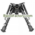 Rifle Gun Bipod 6-9" Swivel Leg Notch model with podlock handle kit