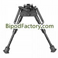 Rifle Gun Bipod 6-9" Swivel Leg Notch model with podlock handle kit