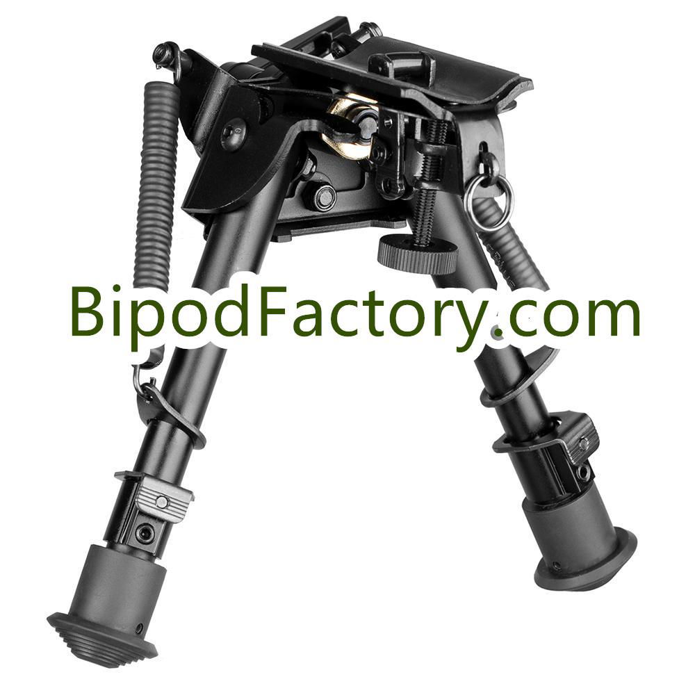 Rifle Gun Bipod 6-9" Swivel Leg Notch model with podlock handle kit 5
