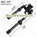 Quick Detachable Tactical LRA Light Carbon Fiber Bipod for 20mm Picatinny Rail 4