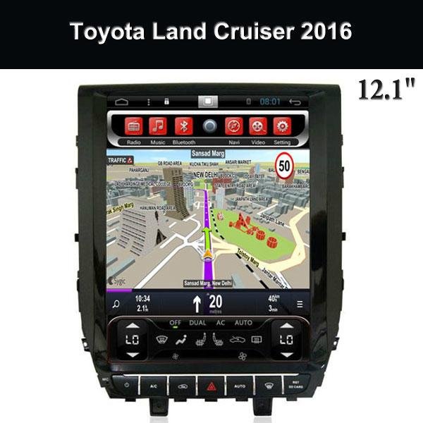 Central Multimedia Player OEM 12.1 Inch Android Kit Kat Toyota Land Cruiser 2016