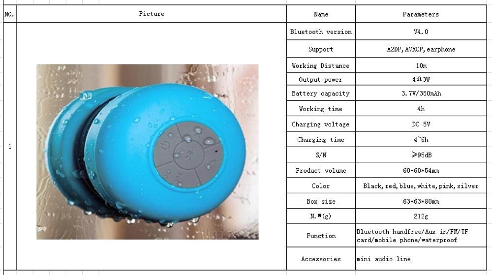 water proof bluetooth v4.0 smart speaker 4