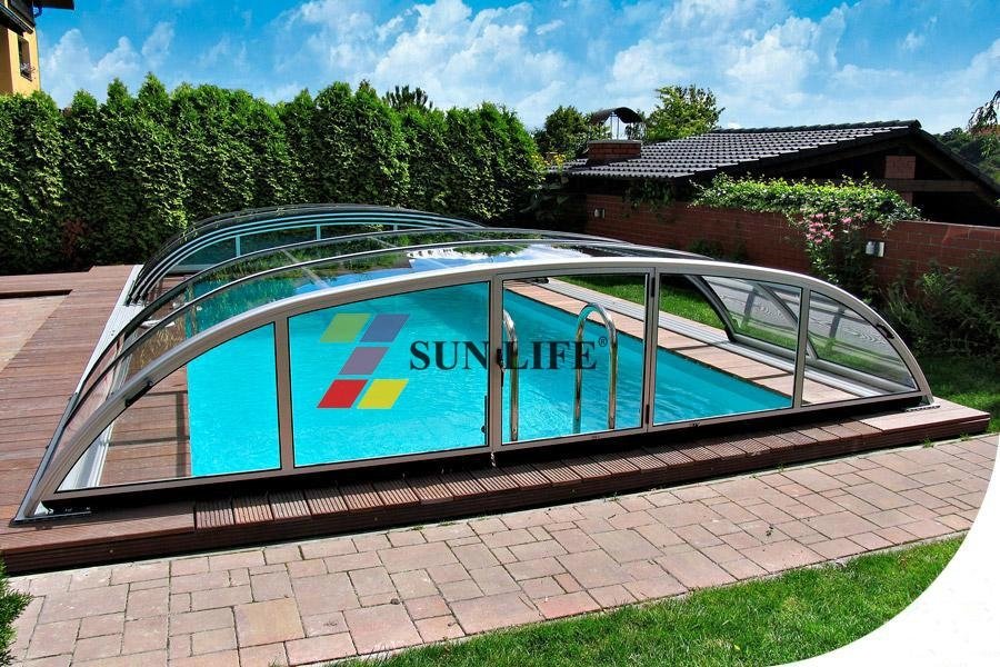 Hot Sales in 2014-Retractable Swimming Pool Cover Enclosure 3
