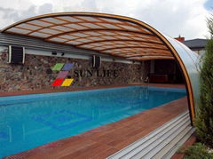 Retractable Side Wall Swimming Pool Enclosures