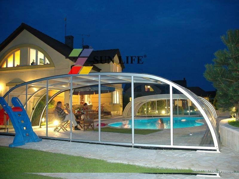Luxury High Retractable swimming Pool Cover 2