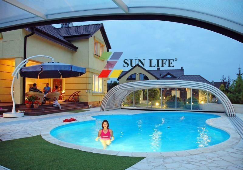Luxury High Retractable swimming Pool Cover 4