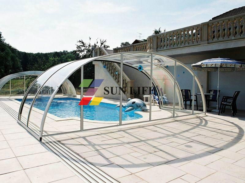 Luxury High Retractable swimming Pool Cover 3