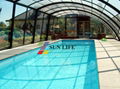 2014 on sales Telescopic aluminum swimming pool enclosures 2