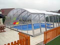 2014 on sales Telescopic aluminum swimming pool enclosures 4