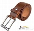 Ms pin buckle leather belt 