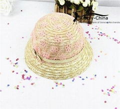 Lace Straw Hat