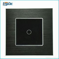 EU standard 1gang 1way touch screen light wall switch