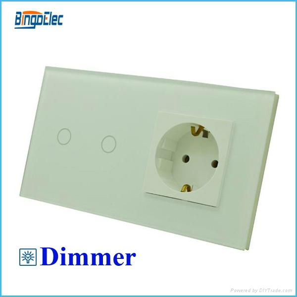 EU standard 2gnag dimmer switch and 16A germany socket