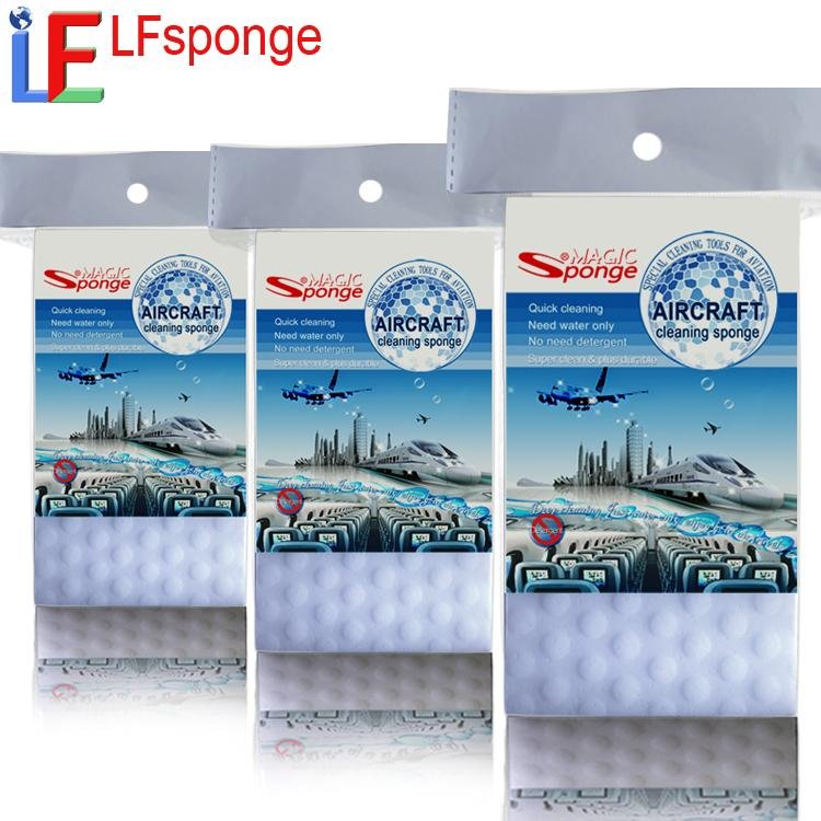 Airplanes dirt and grime Cleaning Melamine Sponge wholeale aircraft cabin clean 2