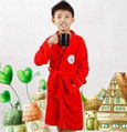 kids coral fleece bathrobe 1