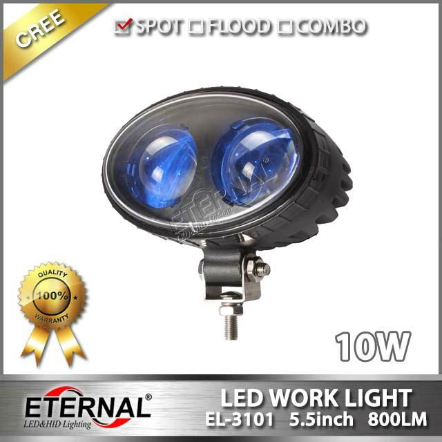 5.5in 10W super spot blue red forklift safety light industrial heavy duty emerge