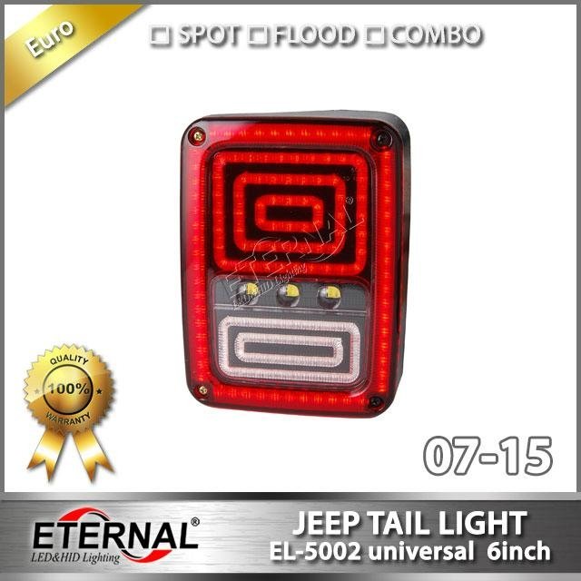 Jeep JK 07-16 led tail light reverse day time running brake turn signal light  2