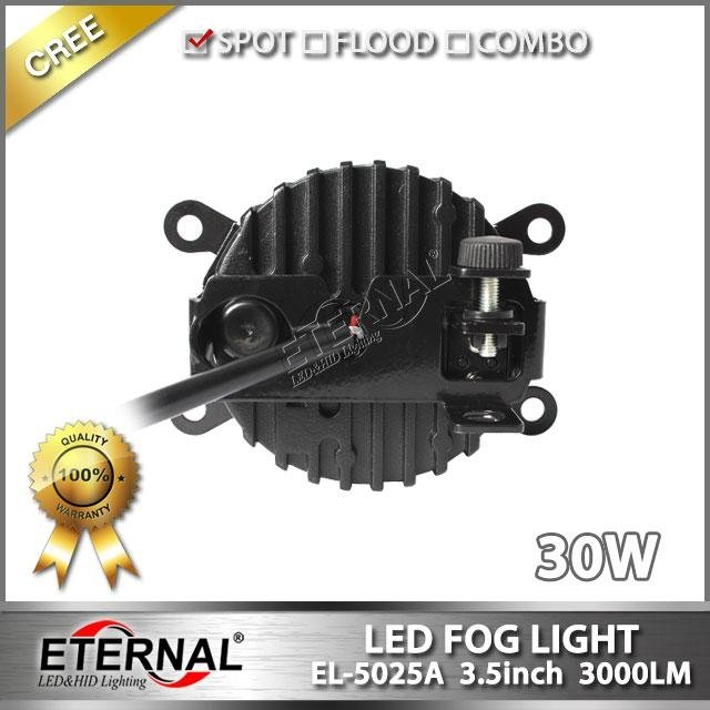 Jeep JK 07-15 LED fog light 3.5" universal offroad Ford 4x4 fog lamp 5